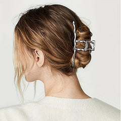 3pcs Metal Long Claw Clips Hair Clamp Nonslip Shark Clip Ponytail Holder