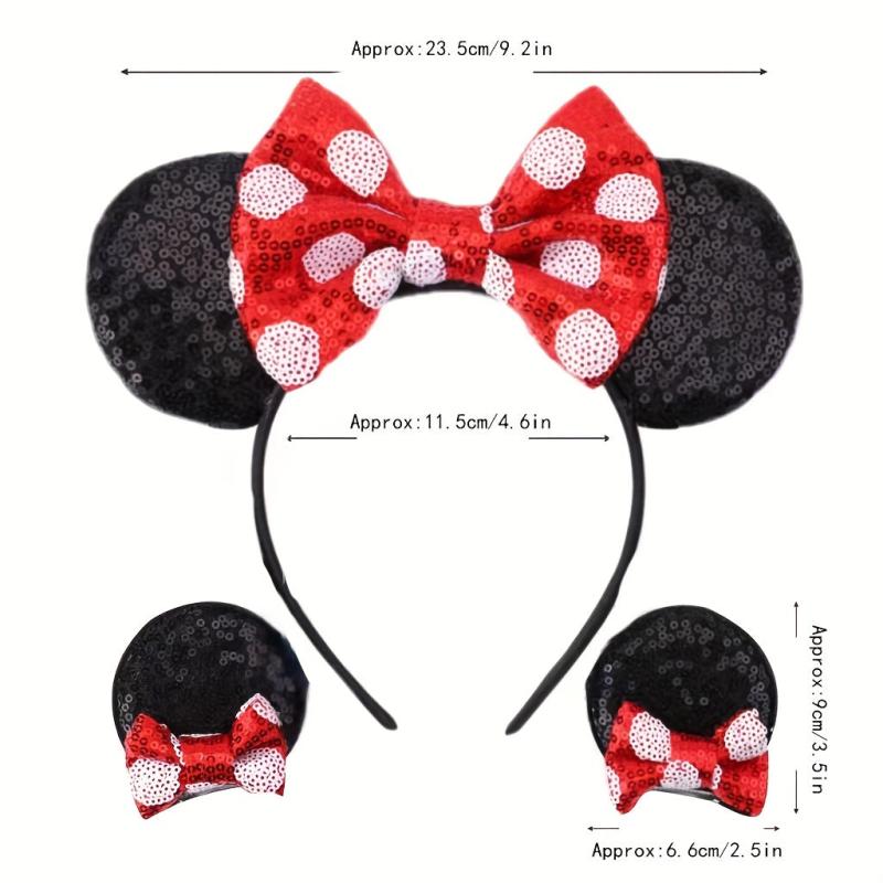 Sequin Mouse Ears Headband Hair Accessories for Women