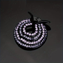 Vintage Rhinestone Hair Claw Nonslip Ponytail Holder