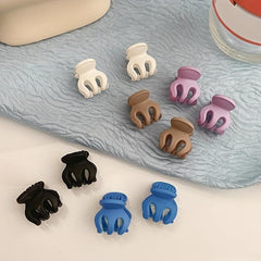 10pcs Small Hair Claw Clips Strong Hold Matte Octopus Hair Clips