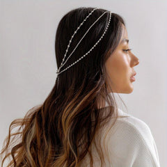 Faux Pearl Beaded Head Piece Head Jewelry Bridal Wedding Hair Accessories