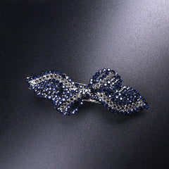 Rhinestone Bowknot Hair Clip Vintage French Barrette Headwear
