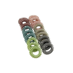 18pcs Spiral Hair Ties No Crease Coil Hair Ties Phone Cord Hair Ties