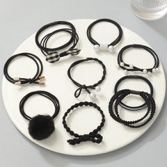10pcs Hair Rope Rubber Band Head Rope Hair Ring Headdress