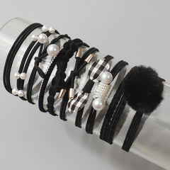 10pcs Hair Rope Rubber Band Head Rope Hair Ring Headdress