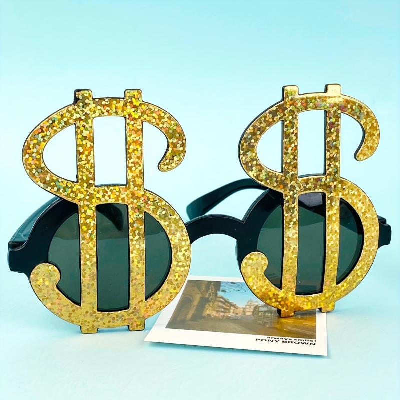 Dollar Symbol Shape Glasses for Party Photo Props Decoration