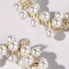 Faux Pearl Hair Tie Style Hair Rope Elastic Hair Ring Ponytail Holder