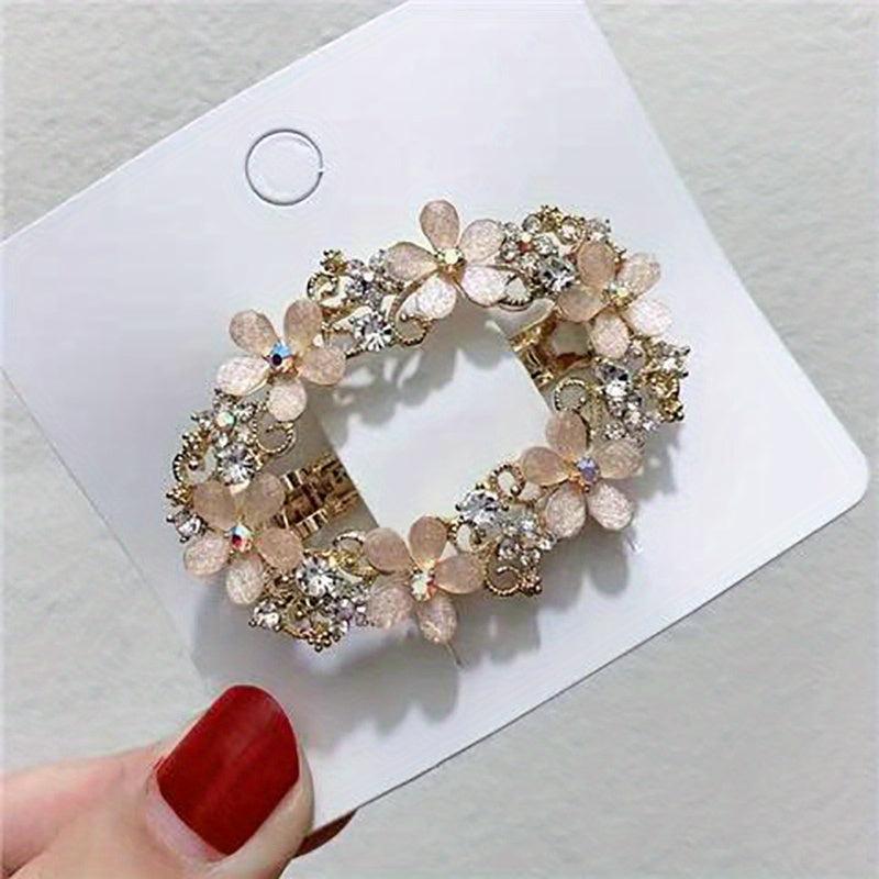 Vintage Alloy Flower Hair Clip For Women Girls Hair Clip