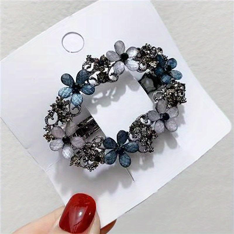 Vintage Alloy Flower Hair Clip For Women Girls Hair Clip