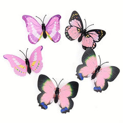 5PCS Colorful Butterfly Hair Clip Accessory Bride Women Beach Hairpins