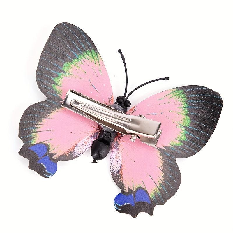 5PCS Colorful Butterfly Hair Clip Accessory Bride Women Beach Hairpins