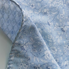 30 Floral Handkerchief Lightweight Cotton Double Layer Hankies Soft Absorbent