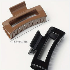 2pcs Hair Claw Shark Claw Women's Hair Clip For Bathing Washing Face