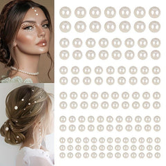 220pcs Mix Hair Pearls Stickers for DIY Crafts