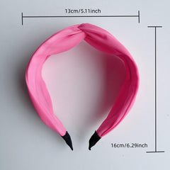 Colorful Fluorescent Cross Headband Hair Band for Women Girls