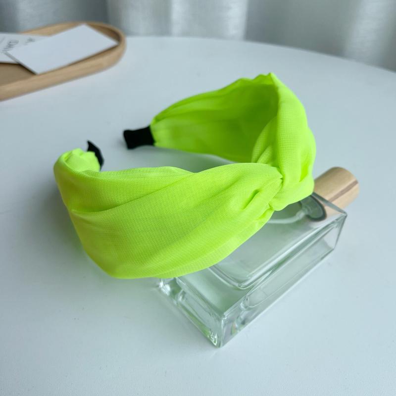 Colorful Fluorescent Cross Headband Hair Band for Women Girls