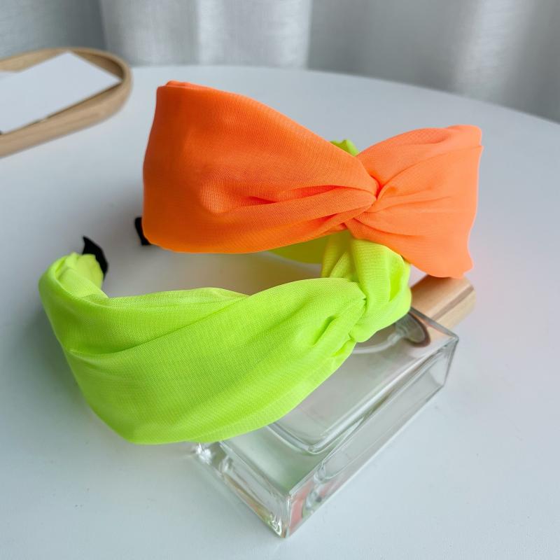 Colorful Fluorescent Cross Headband Hair Band for Women Girls