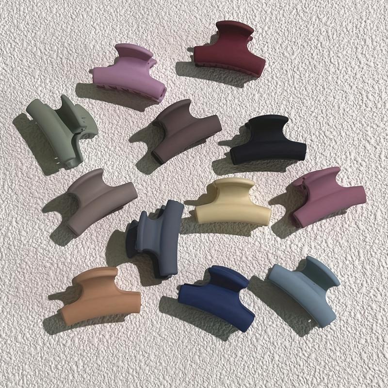 6pcs Frosted Hair Clips For Women Large Hair Clip Backe Head Clip