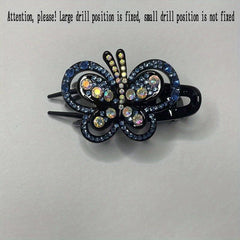 Colorful Hollow Butterfly Hair Clip Rhinestone Hairpin Headwear