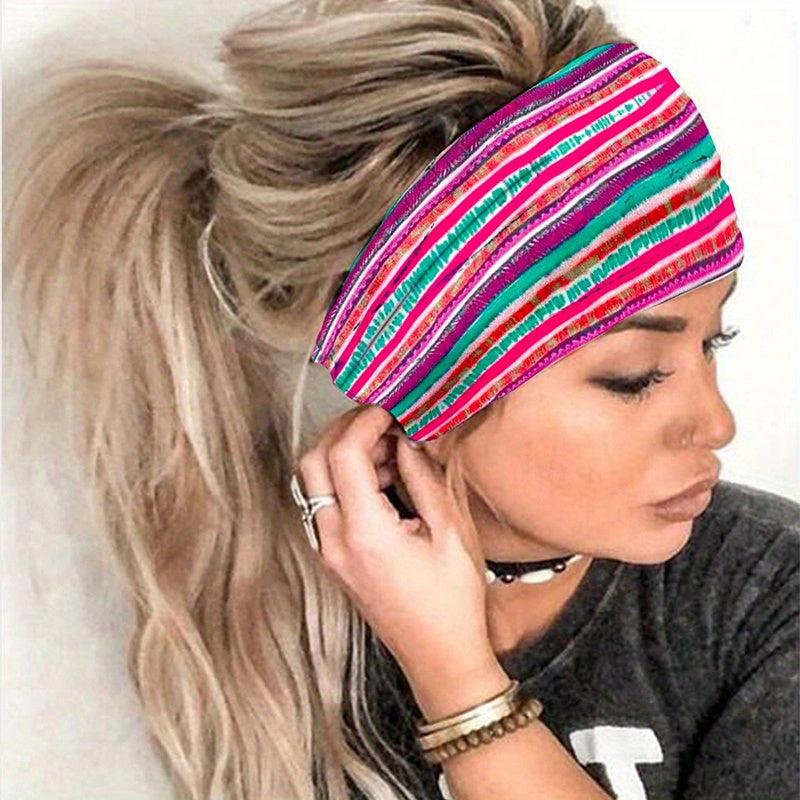 Colorful Sports Sweatband Elastic Headband Hair Accessories