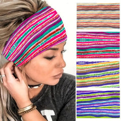 Colorful Sports Sweatband Elastic Headband Hair Accessories