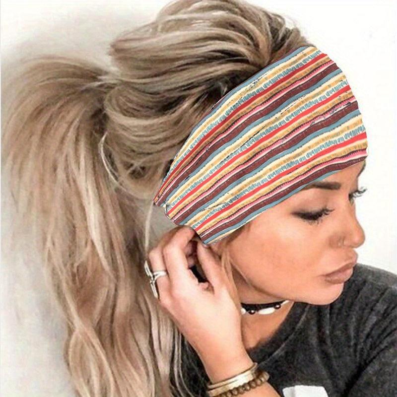 Colorful Sports Sweatband Elastic Headband Hair Accessories
