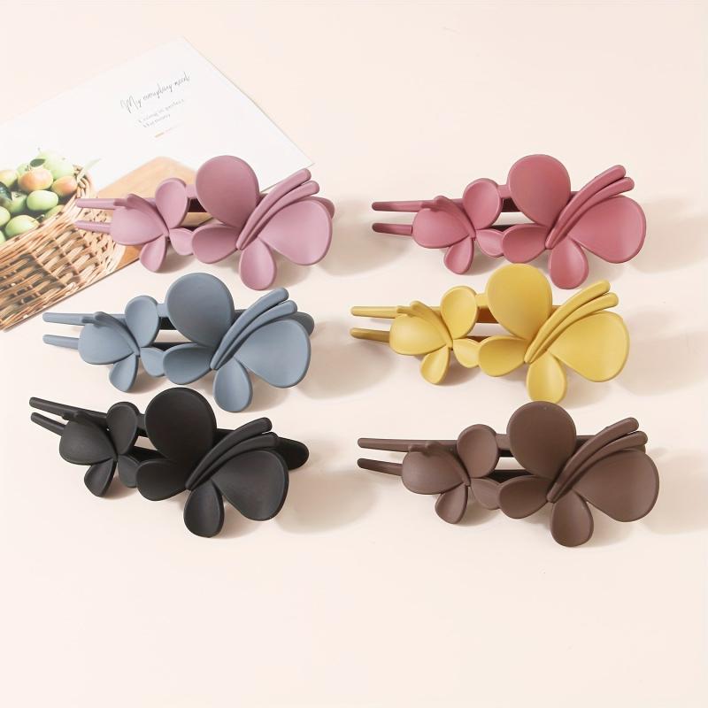 Butterfly Hair Clip Matte Hair Claw Barrette Hair Accessories