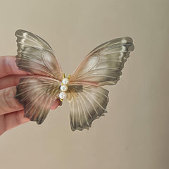 Vintage Butterfly Hairpins with Faux Pearls Hair Clips
