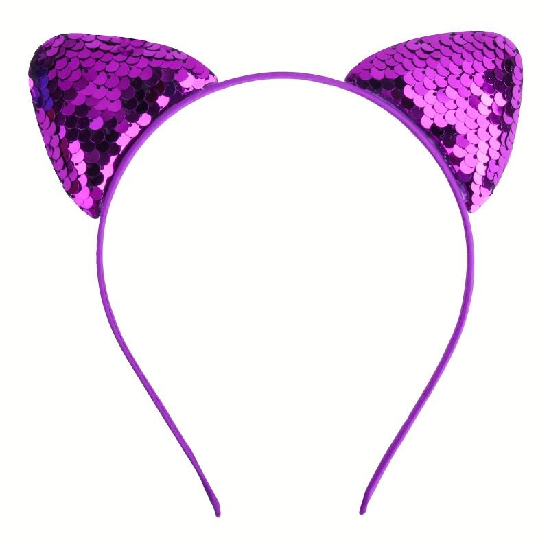 Cat Ears Sequin Headband for Kids Birthday Party