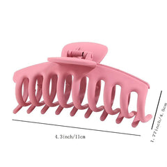 Large Matte Hair Claw Clips Nonslip Big Hair Clamps For Women