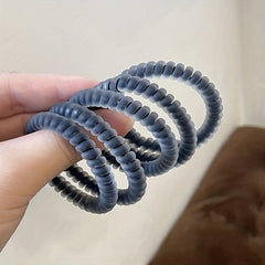 Frosted Spiral Hair Tie Elastic Coil Hair Tie Style Hair Rope