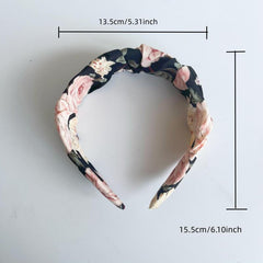 Flower Vintage Headband Floral Pattern Hair Band Hoop Hair Accessories