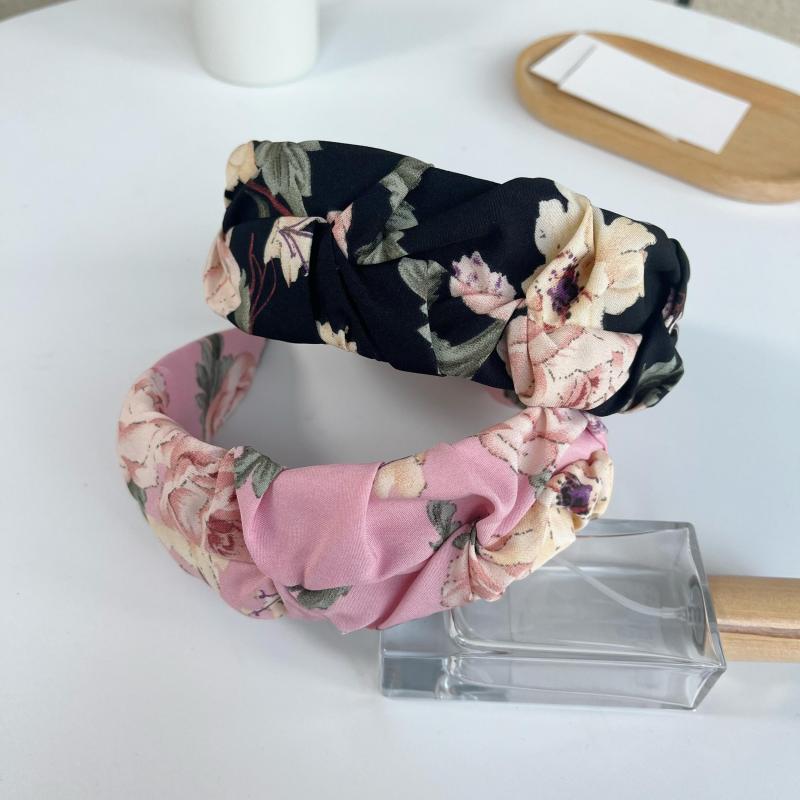 Flower Vintage Headband Floral Pattern Hair Band Hoop Hair Accessories