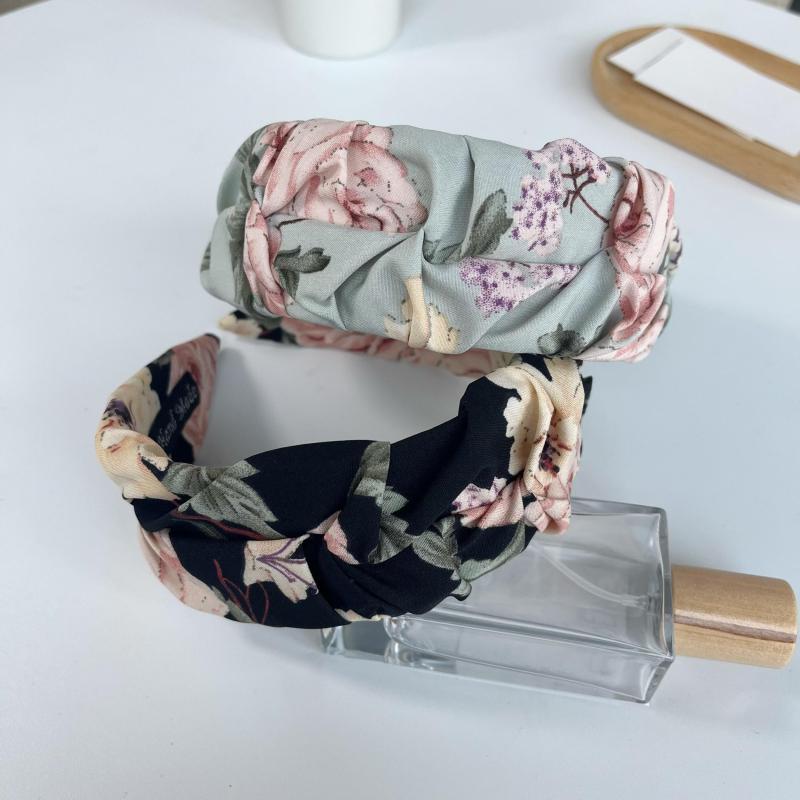 Flower Vintage Headband Floral Pattern Hair Band Hoop Hair Accessories