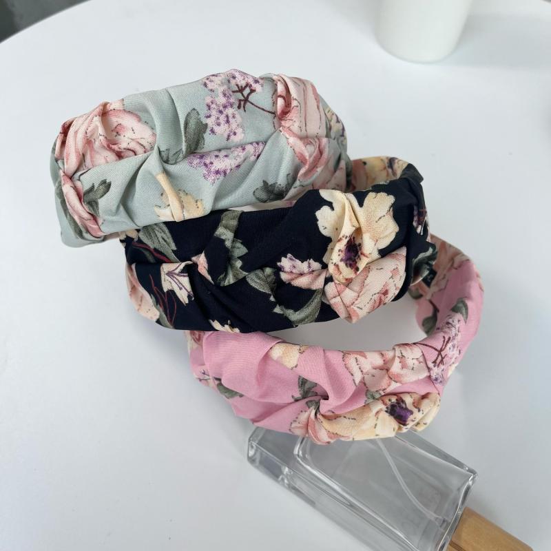 Flower Vintage Headband Floral Pattern Hair Band Hoop Hair Accessories