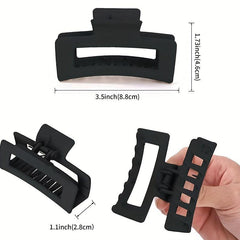 Matte Hair Claw Clip Non Slip Strong Hold Grip Hair Jaw Clip