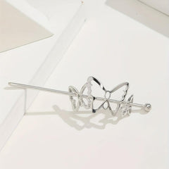 Butterfly Hair Slide Stick Hair Pin Barrette Hair Bun Maker Clip