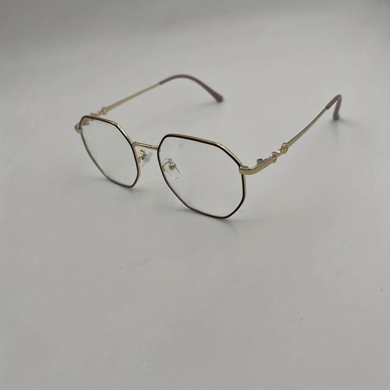 Polygonal Anti Light Glasses For Women Men Students
