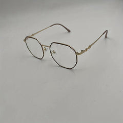 Polygonal Anti Light Glasses For Women Men Students