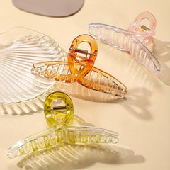 3pcs Jelly Hair Claw Clip Style Hair Claw Nonslip Ponytail Holder