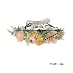 Flower Garland Hair Hoop Rose Flower Hawaii Headdress