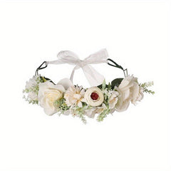 Flower Garland Hair Hoop Rose Flower Hawaii Headdress
