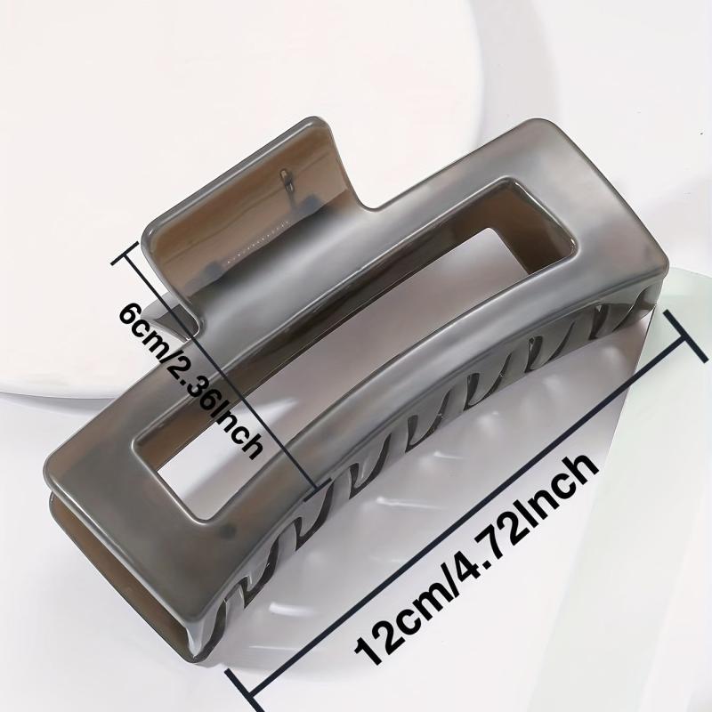 Large Hollow Hair Claw Square Shark Claw Ponytail Holder Hair Accessories
