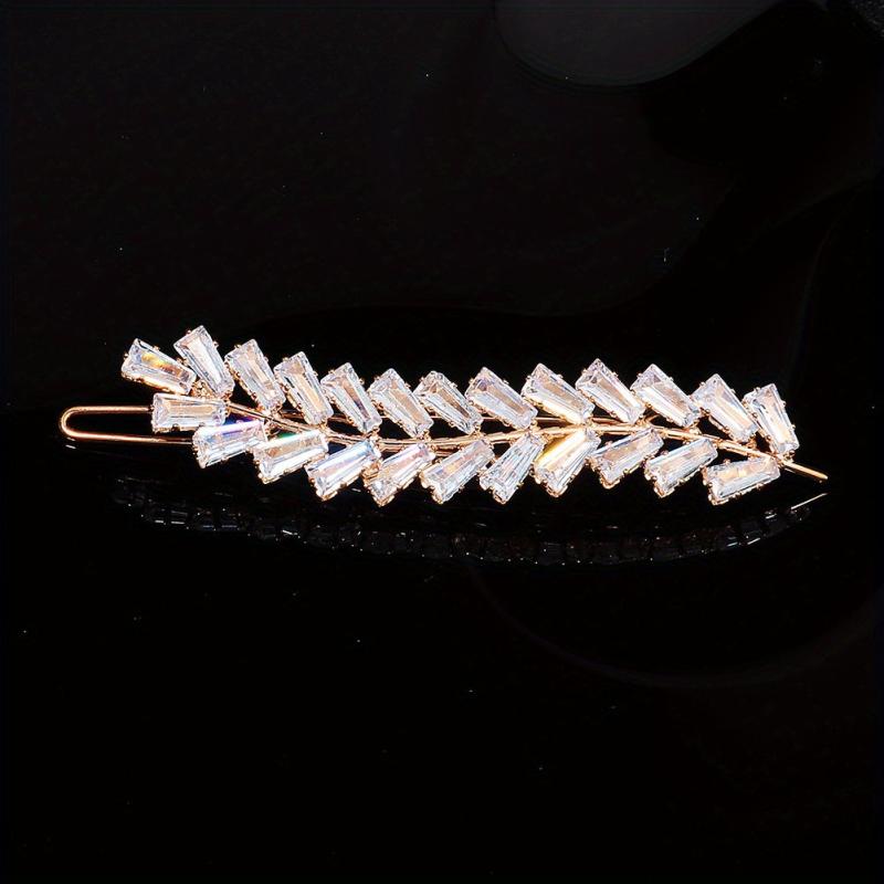 Crystal Zircon Hairpin Metal Clip Women's Hair Accessory