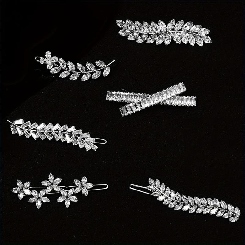 Crystal Zircon Hairpin Metal Clip Women's Hair Accessory