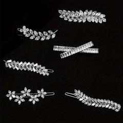 Crystal Zircon Hairpin Metal Clip Women's Hair Accessory