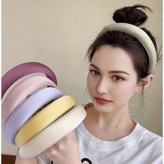 Thick Padded Women Sponge Hairband for Skincare Shower