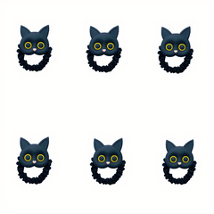 Cartoon Cat Hair Tie Sweet Animal Hair Rope Ponytail Holder