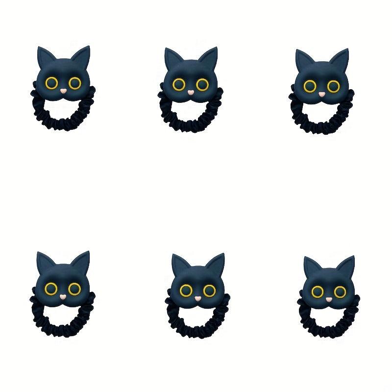 Cartoon Cat Hair Tie Sweet Animal Hair Rope Ponytail Holder