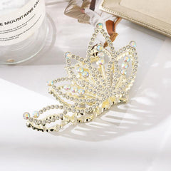 Butterfly Hair Claw Clip Rhinestone Faux Pearl Non Slip Grip